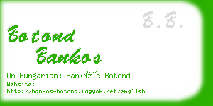 botond bankos business card